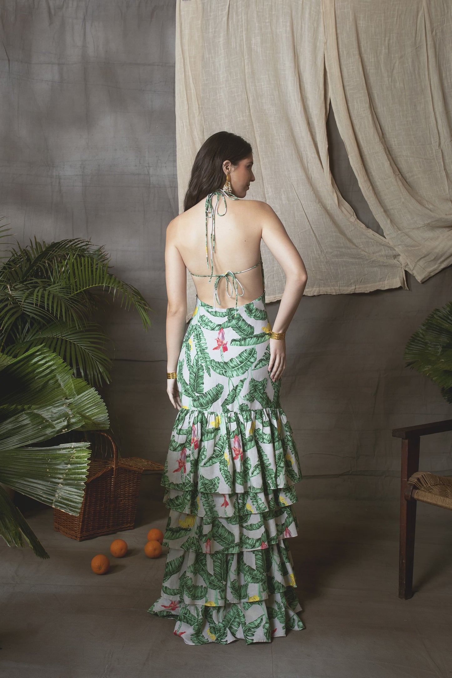 Tropic De Lin Ruffle Dress